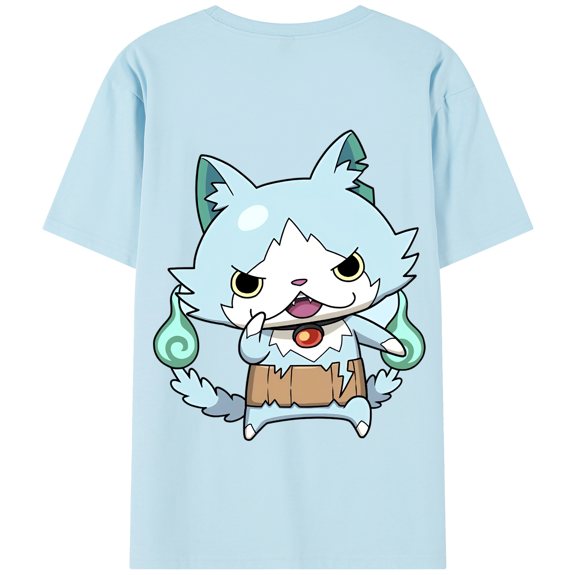 （画像用） 妖怪ウォッチ Yo-kai Watch 綿100％半袖Tシャツ（背面プリント）